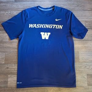 Nike Men's Husky University of Washington Purple Short Sleeve Shirt Size Medium